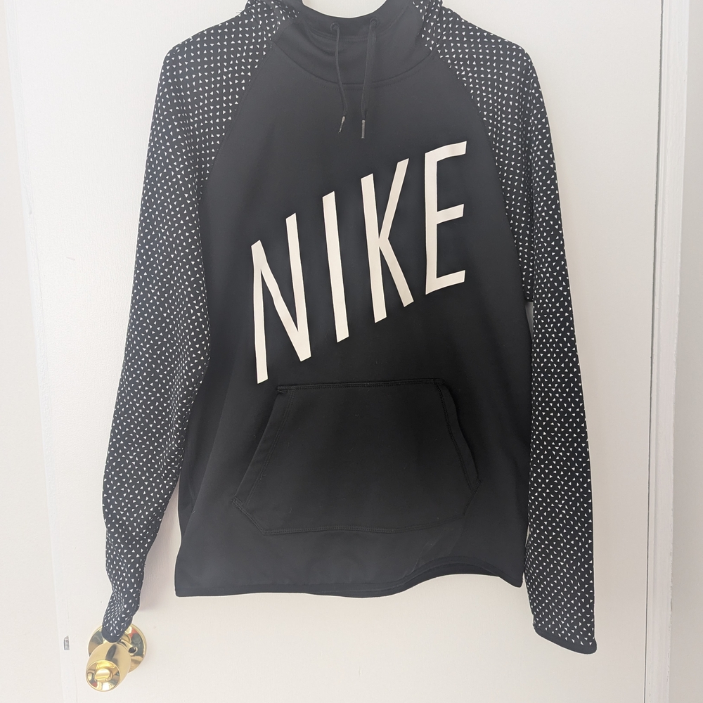 Nike Black and White Polka Dot Hoodie